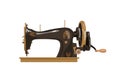 Vintage Sewing Machine Vector Illustration. Detailed Image For Logo, Print,