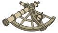 Vintage Sextant Tool, Essential for Ancient Navigation and Celestial Exploration, vector design Generative AI Royalty Free Stock Photo
