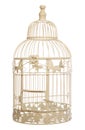 Vintage shabby chic bird cage Royalty Free Stock Photo