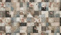 A vintage shabby chic quilting patchwork seamless pattern, Ai generated image Royalty Free Stock Photo
