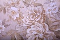 Vintage shabby chic wallpaper with floral victorian pattern Royalty Free Stock Photo