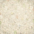 Vintage shabby faded flowers pattern paper background Royalty Free Stock Photo