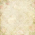 Vintage shabby flower ornament design wallpaper Royalty Free Stock Photo