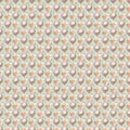 Vintage shabby seamless repeat flower pattern wallpaper Royalty Free Stock Photo