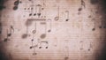 Vintage Sheet Music Notation Manuscript Background