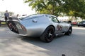 Silver racing Shelby Daytona driven Royalty Free Stock Photo