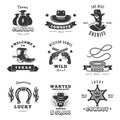 Vintage Sheriff Label Set