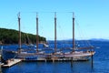 Vintage Ship Bar Harbor Coastal Maine Royalty Free Stock Photo