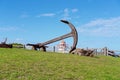 Vintage Ship`s Anchor On Display Royalty Free Stock Photo