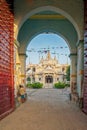 Vintage Shri Ghanshyam Maharaj Devendra Bhuvan Birth Place of Sahjanand Swami Babhnan Mankapu Royalty Free Stock Photo