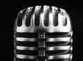 Vintage shure microphone Royalty Free Stock Photo