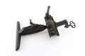 Vintage sickle sharpening vise