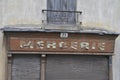 Vintage signboard in Carcassonne