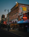 Vintage signs on Beale Street, Memphis, Tennessee