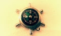 Vintage Silver Compass Magnetic