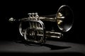 Vintage Silver Cornet Still With Plenty of Life Royalty Free Stock Photo