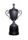 Vintage silver cup with path Royalty Free Stock Photo