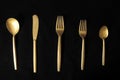 Vintage Silver Flatware Royalty Free Stock Photo