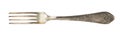 Vintage silver fork with intricate design details Royalty Free Stock Photo