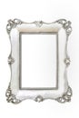 Vintage silver frame Royalty Free Stock Photo