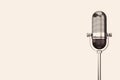 Vintage silver microphone Royalty Free Stock Photo