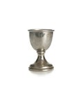 Vintage silver plated goblets isolated