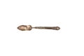 vintage silver spoon used for praline and sugar isolated on white background Royalty Free Stock Photo