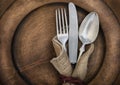 Vintage silverware Royalty Free Stock Photo