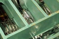 Vintage Silverware Drawer Royalty Free Stock Photo