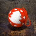 Vintage simple handcrafted Christmas bauble