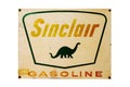 Vintage Sinclair Gasoline Sign isolated on a white background