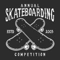 Vintage skateboarding logo