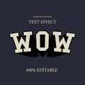 Vintage slab serif editable adobe illustrator font effect with extrude and warp for classic and retro