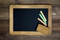 Vintage slate chalk board Royalty Free Stock Photo