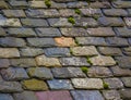 Vintage Slate Tile Roof Royalty Free Stock Photo