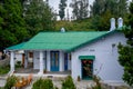 Vintage Small Colonial style old House with Tin roof and stone chimney roof Nainital