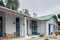 Vintage Small Colonial style old House with Tin roof and stone chimney roof Nainital