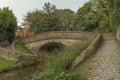 vintage Snake bridge used when horses pulled barges