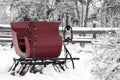 Vintage Snow Sleigh Royalty Free Stock Photo