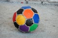Vintage soccer ball Royalty Free Stock Photo