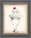 Vintage sorbet poster