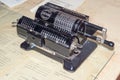 Vintage Soviet counting machine