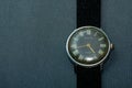 Vintage mechanical Soviet wristwatch Royalty Free Stock Photo