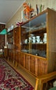 Vintage soviet room interior, typical flat in Moscow