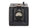 Vintage voltmeter on white Royalty Free Stock Photo