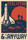 Vintage space research template