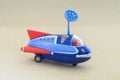 Vintage space ship tin toy model cut out Royalty Free Stock Photo