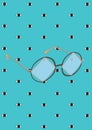 vintage spectacles. Vector illustration decorative design