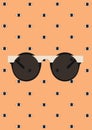 vintage spectacles. Vector illustration decorative design