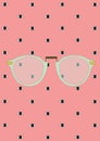 vintage spectacles. Vector illustration decorative design